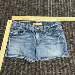 BKE Shorts Womens 31 Culture Midrise Denim Blue Jean 31